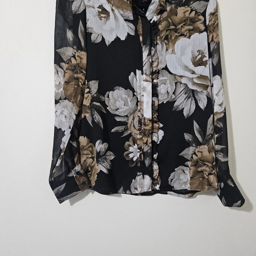 Calvin Klein Floral Blouse - Picture 6 of 8